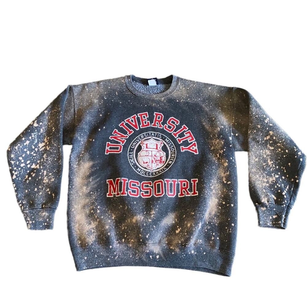 VTG Jansport University of Missouri Sweatshirt XL Bleached Distressed Crewneck